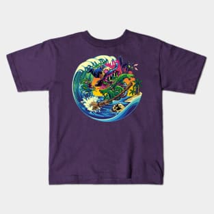 Witch Surfing Kids T-Shirt